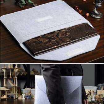 DND Faux Leather Dungeon Master Screen and Initiative & Combat Trakers with Insert Cards - Image 7