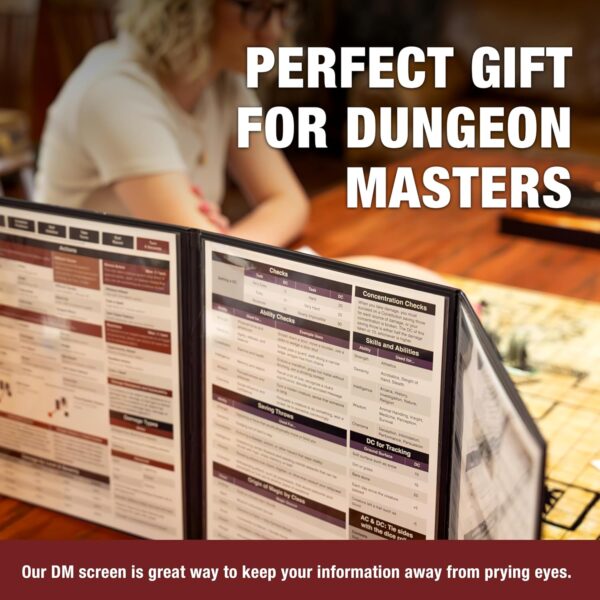 TIDYBOSS Dungeons and Dragons Expansion Set | 3 X Double Sides 24"x 36" Game Grid Mat | 6 Terrains with Lava, Sea, Forest, Cave, Swamp and Desert | Includes Dry Erase Markers, Eraser, Dice, Clips and - Image 10