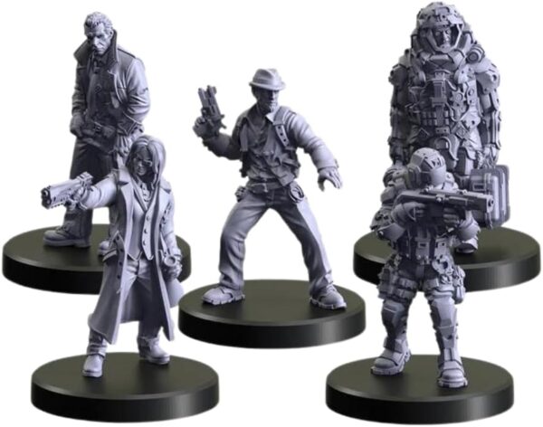 Monster Fight Club Cyberpunk Red, Combat Zone The Board Game Gangs Expansion: Sticks & Rivers (Lawmen Gangers) - Image 3