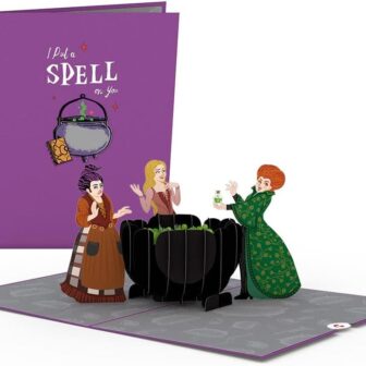 Lovepop Everyday Pop-Up Card for Her and Him- 3D Disney Greeting Cards for Boys, Girls, Men, Women - I Put a Spell on You - 5" x 7" Hocus Pocus Card - Blank Note Card & Envelope Included - Image 2
