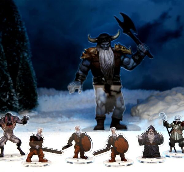 WizKids D&D Idols of The Realms: Icewind Dale Rime of The Frostmaiden - Frost Giant - 2D Set - Image 9