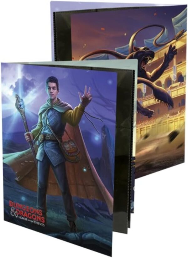 Ultra PRO - Dungeons & Dragons: Honor Among Thieves Character Folio with Stickers Ft. Justice Smith - Organize & Store your Notes, Character Sheets, & D&D Spell cards, Includes Two 9-Pocket Pages - Image 2