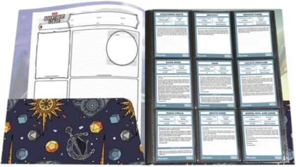 Ultra PRO - Dungeons & Dragons: Honor Among Thieves Character Folio with Stickers Ft. Justice Smith - Organize & Store your Notes, Character Sheets, & D&D Spell cards, Includes Two 9-Pocket Pages - Image 3