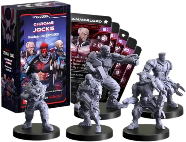 Monster Fight Club Cyberpunk Red, Combat Zone The Board Game Gangs Expansion: Chrome Jocks (Maelstrom Gangers) - Image 2