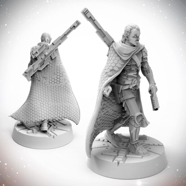 Starfinder Unpainted Miniatures: Half-Elf Operative - 32mm Unpainted Plastic Miniatures by Archan Studio - for Kids and Adults Ages 14+ - Image 5