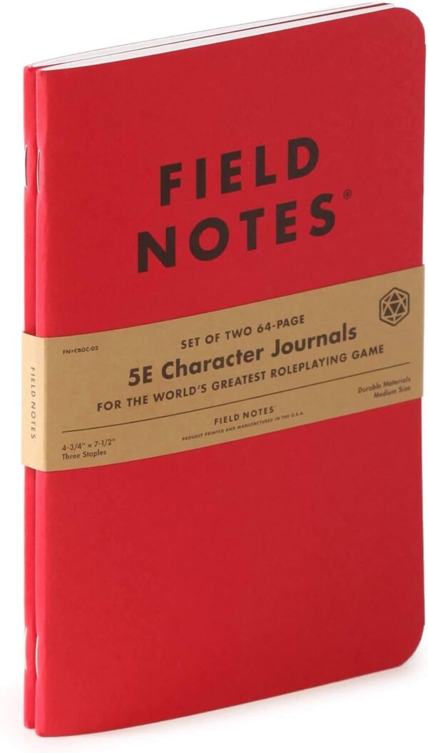 Field Notes: 5E Character Journal - 2 Pack - Character Notebook for Dungeons and Dragons Fifth Edition - 4.75 x 7.5 Inch… - Image 3