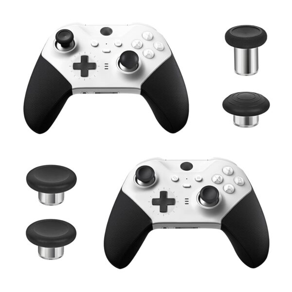 Metal Replacement Thumbsticks for Xbox Elite Controller Series 2 Core, Component Pack Includes 4 Swap Magnetic Joysticks, 4 Paddles, 1 Standard D-Pads, Accessories Parts for Xbox One Elite 2(Black) - Image 7