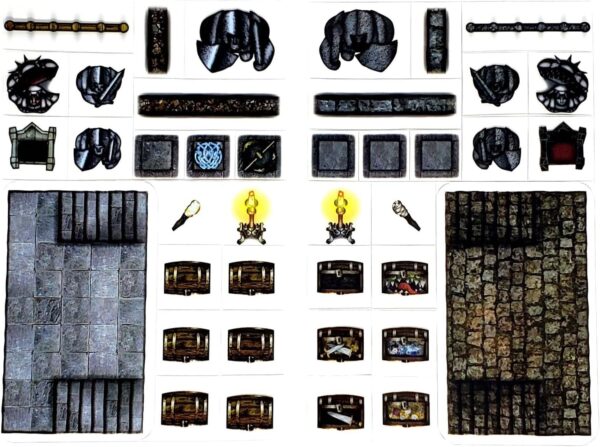 Dungeons - 66pc Double-Sided Dungeon & Terrain Pieces for Starters & Masters Alike - Roleplaying Objects for Dungeons & Dragons - Immersive Map Accessories for DND 5E, Pathfinder & Warhammer RPGs - Image 6