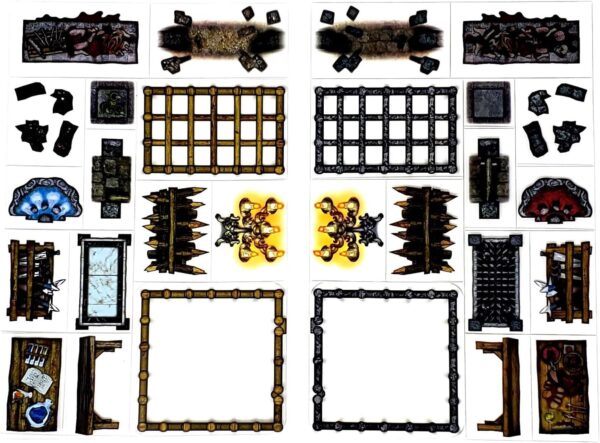 Dungeons - 66pc Double-Sided Dungeon & Terrain Pieces for Starters & Masters Alike - Roleplaying Objects for Dungeons & Dragons - Immersive Map Accessories for DND 5E, Pathfinder & Warhammer RPGs - Image 7