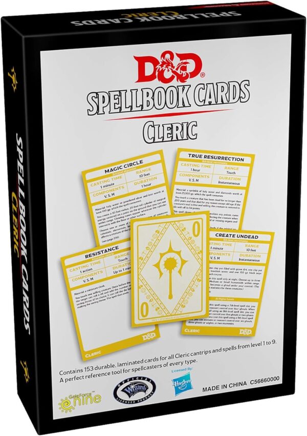 Spellbook Cards: Cleric (Dungeons & Dragons) - Image 3