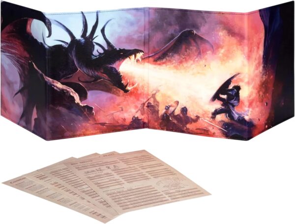 DND DM Screen 5e - D&D Dungeon Master Screen Full Color Print with Customizable Inserts - Dungeons and Dragons GM / Game Master Accessories Gift for Man or Woman. Hide Your Dice Rolls, Maps & Books. - Image 2