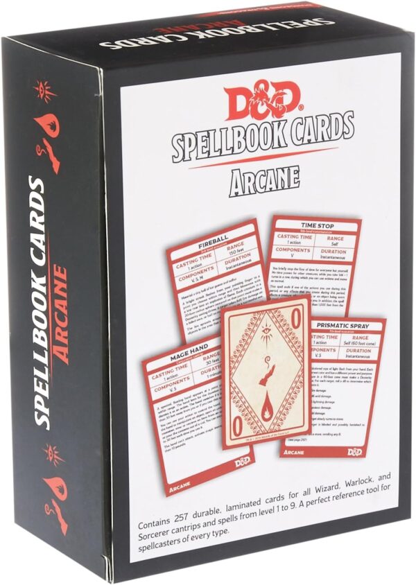 Dungeons & Dragons: Spell Book Cards: Arcane Deck Card Game (8 Players) - Image 3