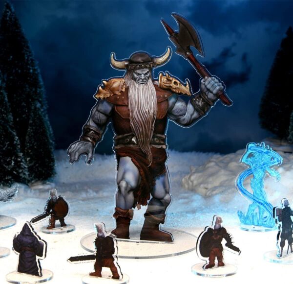 WizKids D&D Idols of The Realms: Icewind Dale Rime of The Frostmaiden - Frost Giant - 2D Set - Image 10