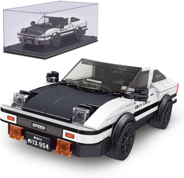 Mould King AE86 Initial D Car Models Building Sets with Display Case, 27013 Collectible Model Car Kits Race Car Building Blocks, Speed Champion Car Building Kits for Adults Kids 8+(399 PCS) - Image 2