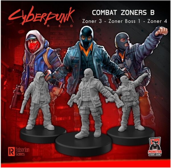 Cyberpunk RED Miniatures - Combat Zoners B - Image 3