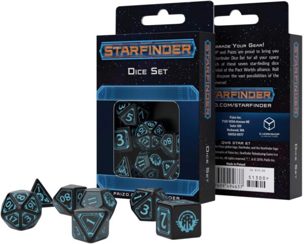 Q-Workshop Starfinder Dice Set , Black - Image 3