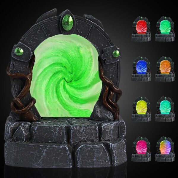 CZYY DND Glowing Portal Resin Miniature with Color-Changing LED Lights - Magic Portal Terrain, RPG Scenery for Tabletop Wargaming, Dungeons & Dragons and Warhammer - Image 2