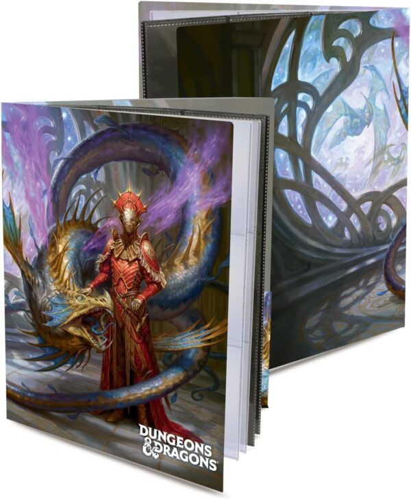 Ultra PRO - Dungeons & Dragons: Character Folio Light of Xaryxis Folio with Stickers - Organize and Store your Notes, Character Sheets, and Spell cards with The 9 Pocket Page for Standard Size Cards - Image 2