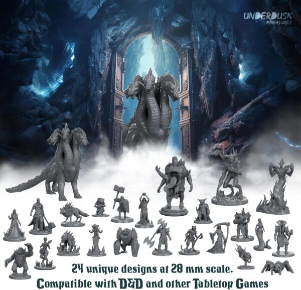 Chaotic Encounters - 64 Tabletop Gaming Miniatures for RPG/DND Miniatures/Bulk Dungeons & Dragons Miniatures/D&D Miniatures Monsters/DND Minis/DND Figures Starter Pack/Pathfinder - Image 6