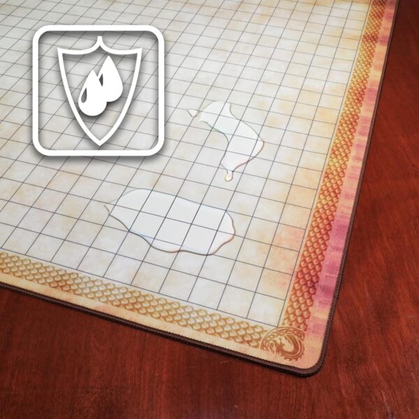 ENHANCE Deluxe RPG Grid Mat - DND Map (24x36in) with Premium Rubber, Non-Slip Grip, No Creasing - Dry Erase DND Mat Set for Masters and Starters, Erasable Parchment with Travel Pouch, Marker Set - Image 10