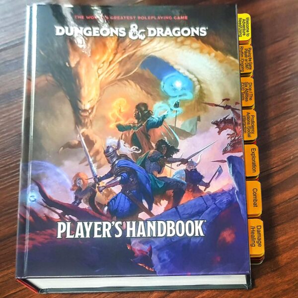 Index Tabs for D&D 2024 Player's Handbook (Book not Included), 56 D&D Core Rulebook Color Coded Clear PVC Laminated Tabs, Double-Sided Content Design & Durable Repositionable Tabs - Image 3