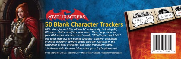 Character Trackers - Initiative Trackers and DM Reference Cards for 5th Edition - Image 5