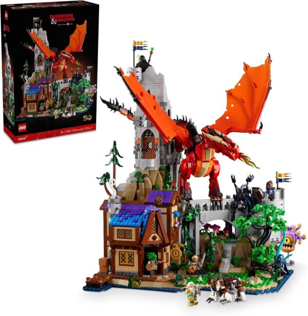 LEGO Ideas Dungeons & Dragons: Red Dragon’s Tale Building Set for Adults, Dungeons and Dragons Gift Idea, Fantasy Model for Build and Display, Created in Collaboration with Wizards of the Coast, 21348 - Image 2