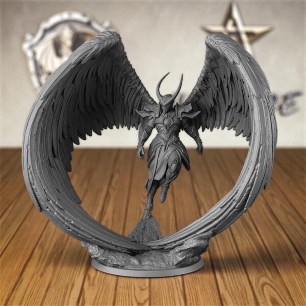 AUSPDICE Angel Fighter DND Miniatures for RPG Enthusiasts, 3D Printed War Gaming Plastic Figurine as Ideal Gift - Image 2