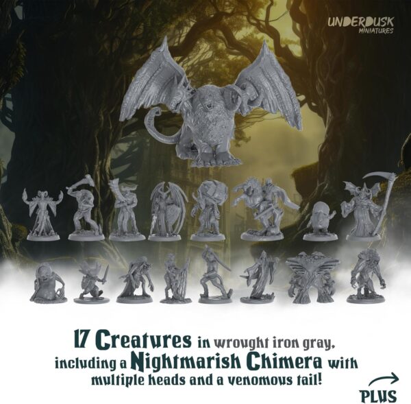 Monsters, Mimics, & Mysteries - 34 Tabletop Gaming Miniatures for RPG/DND Miniatures/Bulk Dungeons & Dragons Miniatures/D&D Miniatures Monsters/DND Minis/DND Figures Starter Pack - Image 3