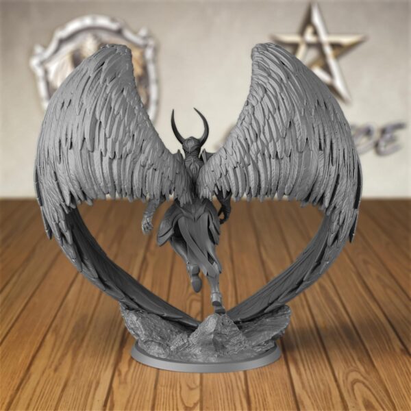 AUSPDICE Angel Fighter DND Miniatures for RPG Enthusiasts, 3D Printed War Gaming Plastic Figurine as Ideal Gift - Image 4