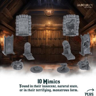 Monsters, Mimics, & Mysteries - 34 Tabletop Gaming Miniatures for RPG/DND Miniatures/Bulk Dungeons & Dragons Miniatures/D&D Miniatures Monsters/DND Minis/DND Figures Starter Pack - Image 4