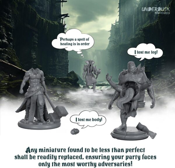 Chaotic Encounters - 64 Tabletop Gaming Miniatures for RPG/DND Miniatures/Bulk Dungeons & Dragons Miniatures/D&D Miniatures Monsters/DND Minis/DND Figures Starter Pack/Pathfinder - Image 5