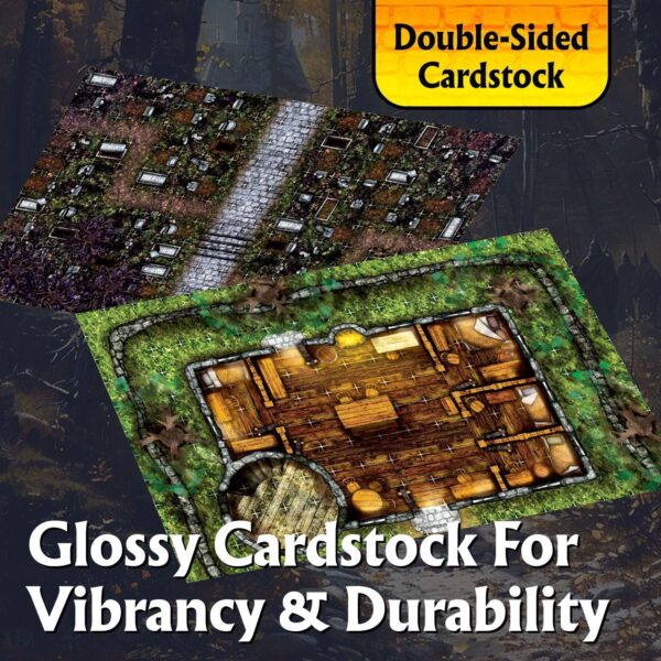 Arcknight The Extras Pack Roleplaying Battlemaps; 16 Modular RPG Maps in 8 Double-Sided Pages, 1" Square Grid, Modular & Versatile Design for Tabletop Gaming - for Dungeons & Dragons & Pathfinder - Image 4