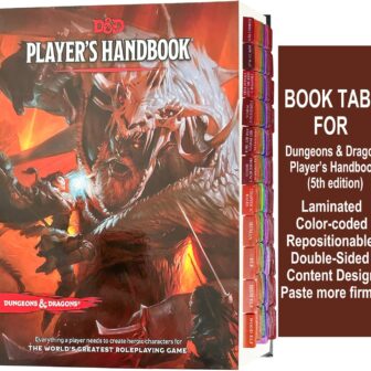 Index Tabs for D&D Player’s Handbook(Book not Included), 144 D&D Core Rulebook Color Coded Clear PVC Laminated Tabs, Double-Sided Content Design & Durable - Enhance Your Gaming Experience - Image 4