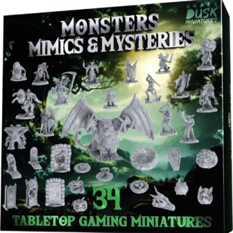 Monsters, Mimics, & Mysteries - 34 Tabletop Gaming Miniatures for RPG/DND Miniatures/Bulk Dungeons & Dragons Miniatures/D&D Miniatures Monsters/DND Minis/DND Figures Starter Pack - Image 2