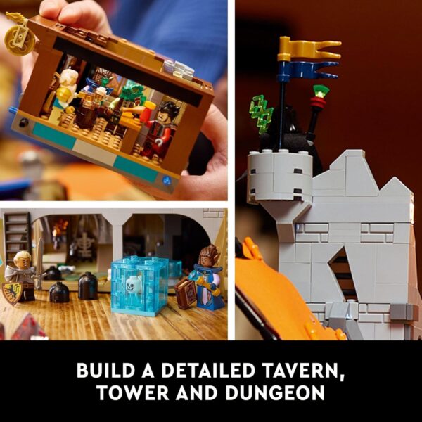 LEGO Ideas Dungeons & Dragons: Red Dragon’s Tale Building Set for Adults, Dungeons and Dragons Gift Idea, Fantasy Model for Build and Display, Created in Collaboration with Wizards of the Coast, 21348 - Image 4