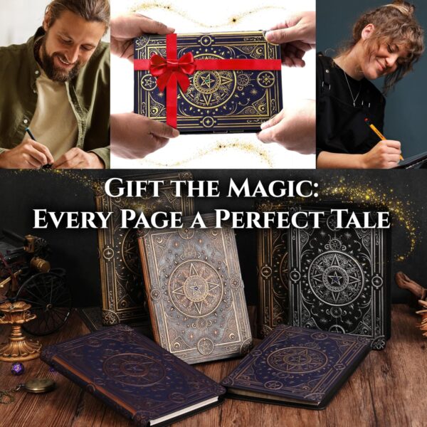 Magic Refillable Notebook Journal Binder for DND: A5 Story Forge 400 Pages (200 Sheets) with Worn Ancient Magic Design for DND or Fantasy Enthusiasts - Perfect for Dungeons and Dragons (D&D) - Image 8