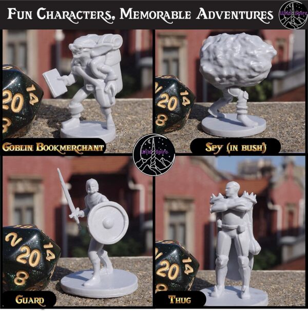 18 Miniatures Townsfolk Hero for DND Miniatures Bulk 28mm & Dungeons and Dragons Miniatures | for DND Minis and D&D Miniatures Fan and Fantasy Miniatures I Campaign Setting & Quests - Image 6