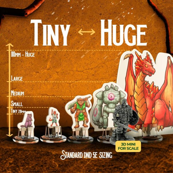 Hard Flat Minis for DND Miniatures with Bases | 28mm - 32mm Scale Dungeons and Dragons Starter Set 5e (DM Starter Pack, 183, Miniatures) - Image 6