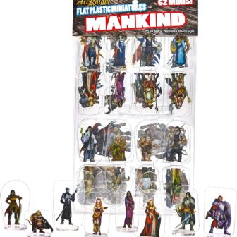 Arcknight Flat Plastic Miniatures: Mankind; 62 Unique Human-Themed Minis for DND 5e and Pathfinder; Affordable, Skinny Figurines for Dungeons and Dragons and Other Tabletop RPG Games - Image 2