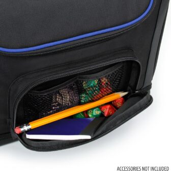 USA GEAR Compact Travel Bag Compatible with Dungeons and Dragons Accessories - Small DND Bag fits RPG Player Essentials, Player's Handbook, Character Sheets, Dice, Tokens, & Mini Player Items (Blue) - Image 7