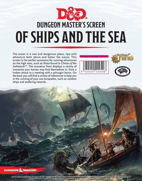 Gale Force Nine Dungeons & Dragons of Ships and The Sea DM Screen - Image 2