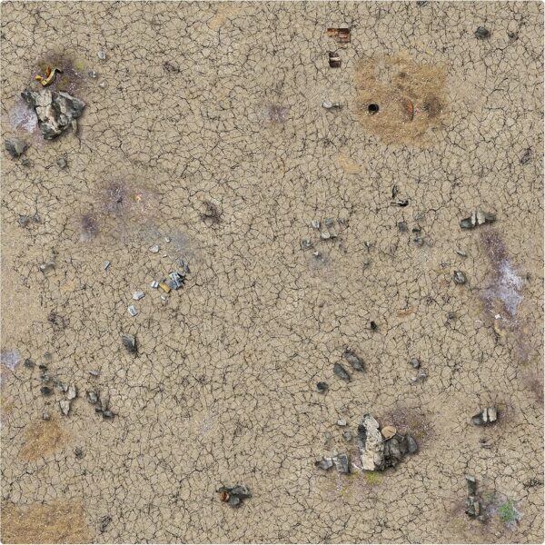 Battle Systems Terrain Desert Wasteland Game Mat 3x3 - Neoprene Playmat for Warhammer, D&D, Frostgrave and More! - Image 3